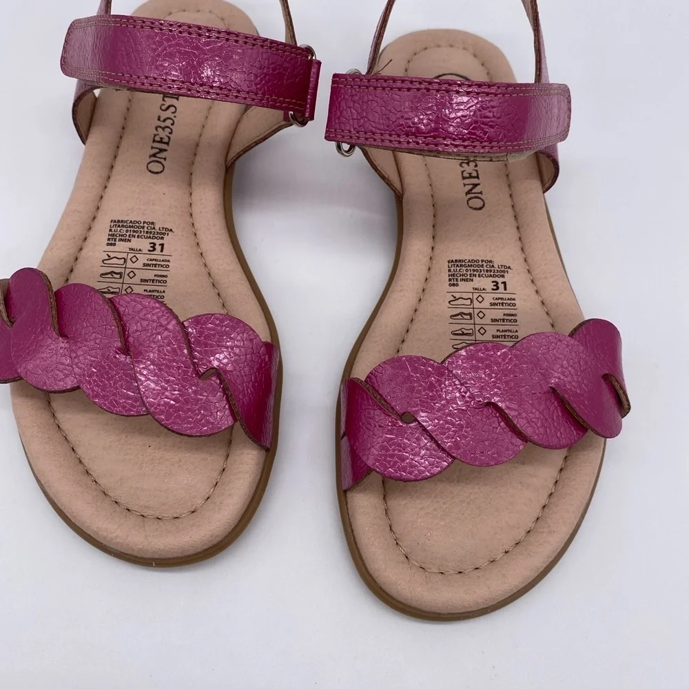 One35 Ankle Strap Pink Summer Sandals